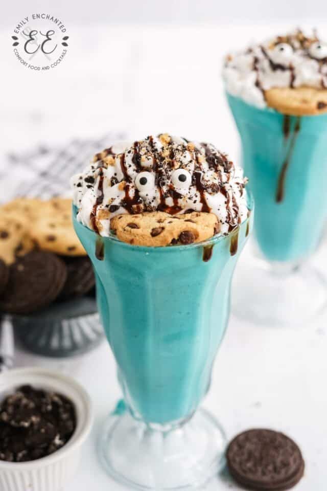 Cookie Monster Ice Cream shake